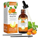 Bio Kürbiskernöl für Haarwachstum, Pumpkin Seed Oil for Haare, kürbiskernöl haare 100% reines kalt gepresst, Hilfe Wachstum für Augenbrauen,Feuchtigkeitsspendende Kopfhaut, Gesicht, Ha