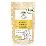 BIO Kamillentee lose aus ganzen Kamillenblüten getrocknet - Kamille für Tee & Dampfbad, 100g für ca. 35 Tassen | Tea2Be