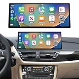 Road Top CarPlay Bildschirm, 12,3 Zoll Autoradio Touchscreen für BMW X1 Serie E84 mit CIC System(2009-2015 Jahr), Autoradio mit schmaler Blende, kompatibel mit CarPlay/Android Auto/MirrorLink