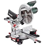 Metabo Kappsäge KGS 305 M (1600 W, Säge mit Zugfunktion, Max. Schnittbreite 90°/45°: 305 / 205 mm, Max. Schnitttiefe 90°/45° 105 / 67 mm, mit Tischverbreiterung + Sägeblatt) 619305000