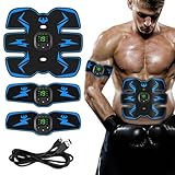 SOCLING Powerfit Electrostimulation Pack for Abs, Arms and Legs,EMS Bauchtrainer Elektrisch,bauchmuskeltrainer Elektrisch,Electric Muscle Stimulator with 8 Modes & 39 Levels-A