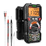 KAIWEETS Digital Multimeter mit LED-Buchsen, Strommessgerät True RMS Auto-Range 6000 Zähler, misst Spannung,Kapazität, Temperatur, Widerstand für Elektriker