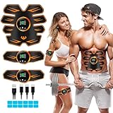 EMS trainingsgerät bauchmuskeltrainer, EMS Bauchmuskeltrainer, Bauchmuskeltrainer,USB Wiederaufladbar Bauchmuskeln Stimulationsgerät