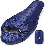 Bessport Schlafsack -10℃ 4 Jahreszeiten Winter Mumienschlafsack Wasserabweisend Schlafsack für Reise Zelten Camping Outdoor Camping oder Indoor