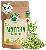 Matcha Pulver Bio 100g | Premium Culinary Matcha Tee aus Japan in bester Bio-Qualität | 100% natürlich - ohne Zusätze | geprüft & abgefüllt in Deutschland