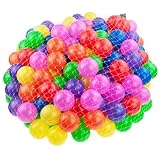 Martom Bunte Bälle für Bällebad 7/6cm Babybälle Plastikbälle Baby Spielbälle 100-2000 Stuck (6cm, 100, Stück)