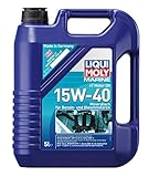 LIQUI MOLY Marine 4T Motor Oil 15W-40 | 5 L | Boot mineralisches Motoröl | Art.-Nr.: 25016, farblos