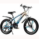 Mountainbike 24-Zoll-Kinderfahrrad 21-stufige Variable Geschwindigkeit Doppelscheibenbremse Jungen-Mädchen-Fahrrad 200 pfund Tragfähigkeit C,24 inches