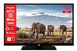 JVC LT-24VH5156 24 Zoll Fernseher/Smart TV (HD-Ready, HDR, Triple-Tuner, Works with Alexa, Bluetooth) - 6 Monate HD+ inkl. [2023], Schwarz