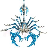 Thinkizen 3D-Metallpuzzles für Erwachsene, Skorpion 3D-Metall-Puzzle-Modellbausätze, bunte mechanische Montagemodelle, 3 Stunden zum Bauen, ideal für Geschenke und Dekorationen für Teenager, 430 Teile