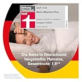BeCo Federkernmatratze Maxima Plus, 22 cm hoch, von Stiftung Warentest mit 'GUT' (1,8) bewertet, Größe:90 x 200 cm, Härtegrad:H3 (80 kg - 120 kg)