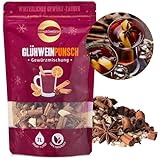 Punsch und Glühwein Gewürzmischung – Köstliches Glühweingewürz für Glühpunsch, Kinderpunsch und Apfelpunsch: Gewürz ohne Zucker, alkoholfrei, vegan – 100g Beutel