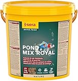 sera Pond Mix Royal 10 L (2kg) | Hauptfutter mit Flocken, Granulaten & Gammarus | geeignet für alle Teichfische | nährstoffreich & 100% natürlich | wasserfreundliches schwimmendes Futter