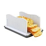 Upgrade Brotschneidemaschine, Multifunktionaler Sandwich/Toast Maker, Faltbarer und verstellbarer Handgriff Faltbarer & kompakter Brotschneider für selbstgebackenes Brot Toast