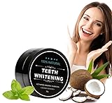 YuuFcy Natural Charcoal Teeth Whitening Powder, Aktivkohle Pulver, Zahnweiss Pulver, Zahnreinigung für Weiße Zähne,Entfernung von Zahnflecken,Erfrischender Atem