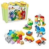 LEGO DUPLO Classic Steinebox Autos und LKWs, Spielset mit Fahrzeugen für Kleinkinder ab 1.5 Jahren, kreatives Lernspielzeug, Auto-Spielzeug und Rennwagen-Set 10439
