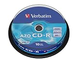 Verbatim SuperAZO 52x 700MB CD-R Rohlinge 10er Spindel