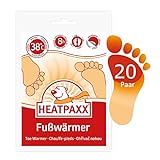 HeatPaxx Fußwärmer – Hauchdünne Zehenwärmer für unterwegs - endlich Wieder warme Füße – 20 x 2 Wärmepads im praktischen Vorteilspack