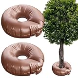2 Stück Bewässerungsring, 56 L Baumbewässerungssack Automatische Bewässerungsbeutel Bewässerungsring mit Speziell Düsen, PVC UV Beständig, Garden Bewässerungsring Garten Gießring Wasserbeutel