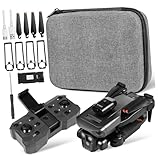 Alipis Drohne mit Kameras Kamera Drohne Mini-Drohne Drohnen mit Kamera für Erwachsene Drohnenverstellbare Kamera Abs Black