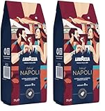 Lavazza, Tales of Napoli, Kaffeebohnen, Ideal für Espresso-Kaffeemaschinen, mit Aroma Noten von Kakao und Karamell, Arabica und Robusta, Intensität 9/10, Dunkel Röstgrad, 250 g (Packung mit 2)