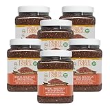 Pride Of India - 6 Stück – natürliche rote Royal Quinoa – 100 % bolivianisches hochwertiges Protein reiches Vollkorn, 0,6 kg (567 g) Glas