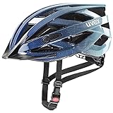 uvex i-vo - leichter Allround-Helm für Damen und Herren - individuelle Größenanpassung - erweiterbar mit LED-Licht - deep space - aqua - 56-60 cm