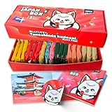 IKOU Probierbox mit 18 KitKat Japan Minis. Diese beliebte japanische Süssigkeiten in einer bunten KitKat Box: Matcha KitKat, Erdbeergeschmack... lasst euch überraschen! (18 Minis)
