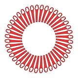 RUYUUEQ Kirschen Pflücken Für Akku-Strimmer-Gartenklinge aus Kunststoff Ersetzen Sie das Erntegras 40-teiliges Trimmwerkzeug Schmaler Spaten Garten (Red, One Size)