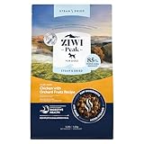ZIWI Peak Steam & Getrocknetes Käfigfreies Huhn mit Obstgartenfrüchten 1,5 kg - proteinreiches, getreidefreies Hundefutter trocken, rohe Hundefutteralternative