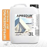 APREDUR 3L Zelt PAVILLON Camping Jurte Glamping Glockenzelt Textilimprägnierung Imprägnierspray Imprägniermittel für synthetische und Baumwollstoffe Lösemittel und PFC-Frei
