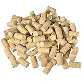EKB-Kork Naturkorken 100er Set zum basteln 45x24mm von Figuren Boot Floßen Pinnwand naturbelassen mit Holzleim zu verkleben