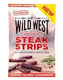 Wild West Steak Strips, 25g Original Rindfleisch, Beef Jerky high Protein Trockenfleisch, Protein Snack