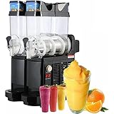 KJWHHOZ Slushie-Maschinen, Slush-Maschine, vollautomatischer Cocktail-Smoothie-EIS-Crusher-Mixer, Margarita-Gefriergetränk, 15 l großes Fassungsvermögen