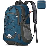 IGOLUMON Wanderrucksack Herren Damen 40L Wasserdichter Rucksack Leicht Faltbarer Reiserucksack Trekkingrucksack mit Reflexstreifen Für Radfahren, Klettern, Bergsteigen und Reisen Sport