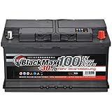 BlackMax Autobatterie 12V 100Ah 800A Starterbatterie MAX95 +30 Edition ersetzt 85Ah 88Ah 92Ah 95Ah