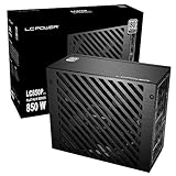LC-Power Netzteil pc LC850P V3.0 EU Stecker, 850 watt Netzteil, 80 Plus Platinum Zertifiziert, vollmodulares ATX 3.0, unterstützt PCIe 5.0 GPU,135 mm Lüfter,Flachkabel