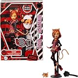 Monster High Gruselige Reproduktion der ursprünglichen Monster-High-Puppe, reproduzierte Toralei-Sammelfigur mit Puppenständer, Tagebuch und zahmem Säbelzahntiger Sweet Fangs, HYV91