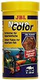 JBL NovoColor 30157 Alleinfutter für farbenprächtige Aquarienfische, Flocken 250 ml