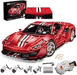 CaDA Master C61042w Supercar 488 Klemmbausteine,3187/pcs Technik Groß Ferngesteuert Auto 1:8 Bausteine,MOC Sportwagen Modell Spielzeug für Erwachsene und Jugendliche