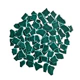 Unregelmäßige Keramik-Mosaikfliesen, 2 - 4 cm, 0,5 kg, Mosaik-Steine für Heimdekoration, Bastelplatten, Blumentöpfe, Vasen, Tassen, Mosaikherstellung, Zubehör (rissiges Eisgrün)