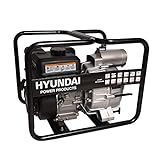 HYUNDAI Benzin-Wasserpumpe GWP57648 mit 5.4 PS Motor, 45.000 l/h Fördervolumen, 25 m Förderhöhe (Motorpumpe, Schmutzwasserpumpe, Pumpe)