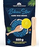 Tress Wellness Waxing Perlen - Für Sensible Haut ohne Wachsstreifen - 550g bis zu 50 mal Waxen - Wachsperlen Haarentfernung Wachs