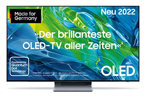 Samsung OLED-Fernseher GQ65S95BTXZG, 2022, Smart TV, integriertes Alexa, Powered by Quantum Dot Technology, Dolby Atmos, 'LaserSlim'-Design
