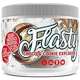 Flasty Geschmackspulver (Choco & Cookie Explosion) 1 x 250g Kalorienarmes Flavour Pulver mit Nur ca. 9 kcal pro Portion bringt es Leben in deinen Quark, Joghurt und vielem mehr.