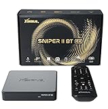 Xsarius, Sniper 2 Bluetooth 4K Linux TV Box, Lernbare Bluetooth Fernbedienung, Dualband WiFi WLAN, Internet Radio, YouTube, Premium 2 LIVE-TV App, HDR10, 8GB, 2X USB 2.0 + HM-SAT HDMI Kabel