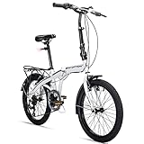 Bergsteiger Windsor 20 Zoll Faltrad, Klapprad, 6 Gang-Schaltung, LED Batterie-Licht, Quick-Fold-System, Klappfahrrad