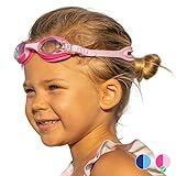 Limmys Kinder Schwimmbrille – Schwimmbrille Kinder – Taucherbrille Kinder – Jungen, Mädchen – Schwimmbrille – 12 - Verstellbar Anti-Beschlag Flexibler Nasensteg – UV-Schutz