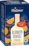 Meßmer Glühweingewürz | Für Wein oder Saft | 18 Teebeutel | Glutenfrei | Laktosefrei | Vegan