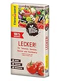 Floragard Bio-Erde Lecker 40 Liter - Gemüseerde für Hochbeete, Tomaten, Chili, Beeren, Gurken, Kräuter - torffrei und vegan